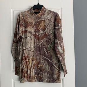 Under Armour Realtree camouflage mock turtleneck
